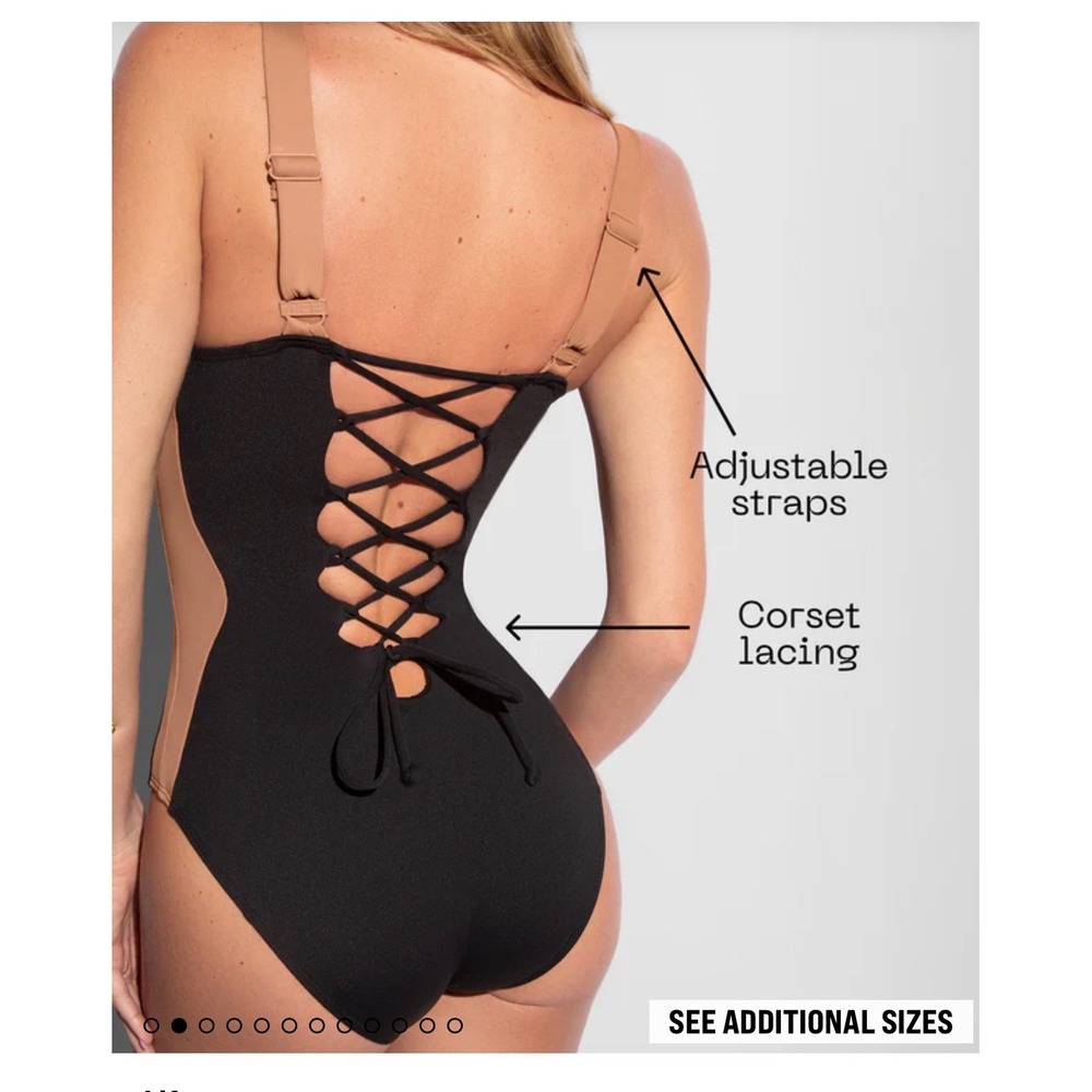 NWT TA3 Plungey Sculpting One Piece Swimsuit Pink XL Short - Picture 6 of 6
